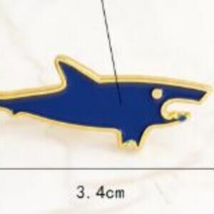 Blue Shark Pin Brooch